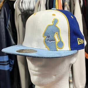 Los Angeles Silhouette Hat Hardwood Classics New Era 59Fifty Fitted 7 5/8 NBA